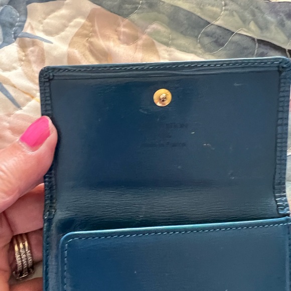 Beautiful Epi Blue Louis Vuitton vintage wallet - Picture 7 of 8